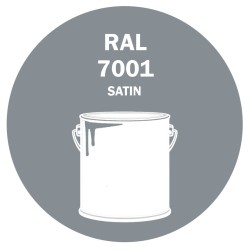 POT DE PEINTURE DISOLAC 4KG RAL 7001 GRIS ARGENT LAQUE SATINÉE