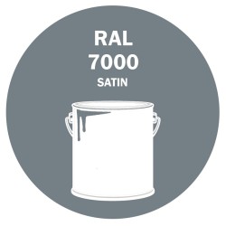 POT DE PEINTURE DISOLAC 4KG RAL 7000 GRIS PETIT-GRIS LAQUE SATINÉE