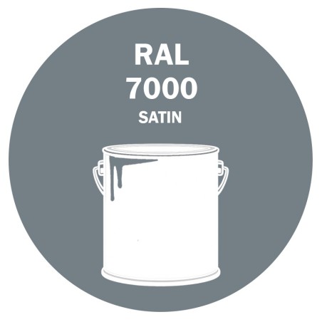 POT DE PEINTURE DISOLAC 4KG RAL 7000 GRIS PETIT-GRIS LAQUE SATINÉE