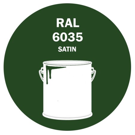 POT DE PEINTURE DISOLAC 4KG RAL 6035 VERT NACRÉ LAQUE SATINÉE