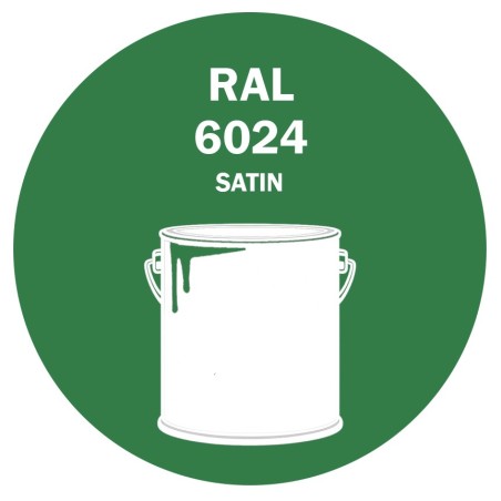 POT DE PEINTURE DISOLAC 4KG RAL 6024 VERT SIGNALISATION LAQUE SATINÉE