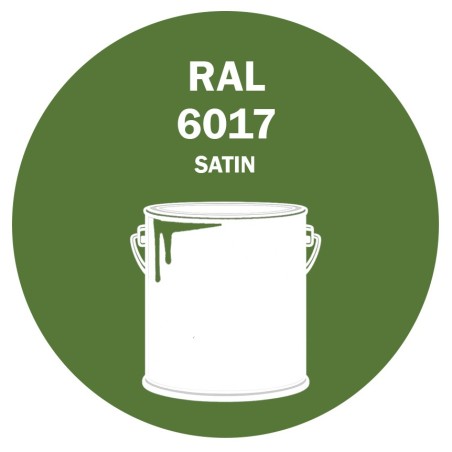 POT DE PEINTURE DISOLAC 4KG RAL 6017 VERT MAI LAQUE SATINÉE