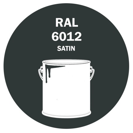 POT DE PEINTURE DISOLAC 4KG RAL 6012 VERT NOIR LAQUE SATINÉE
