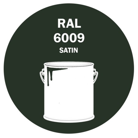 POT DE PEINTURE DISOLAC 4KG RAL 6009 VERT SAPIN LAQUE SATINÉE