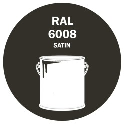 Pot de peinture RAL 6008 vert brun satiné Pot de peinture RAL 6008 vert brun satiné