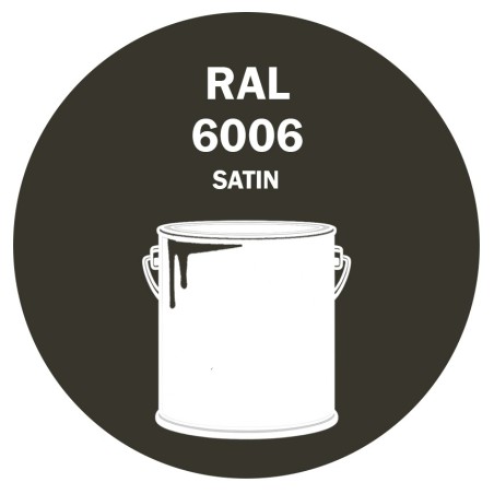 POT DE PEINTURE DISOLAC 4KG RAL 6006 OLIVE GRIS LAQUE SATINÉE