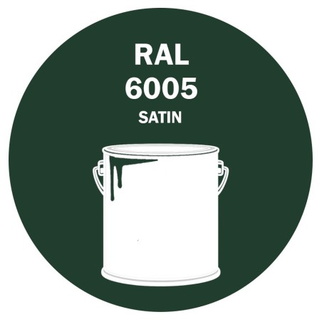 POT DE PEINTURE DISOLAC 4KG RAL 6005 VERT MOUSSE LAQUE SATINÉE