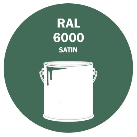 POT DE PEINTURE DISOLAC 4KG RAL 6000 VERT PATINE LAQUE SATINÉE