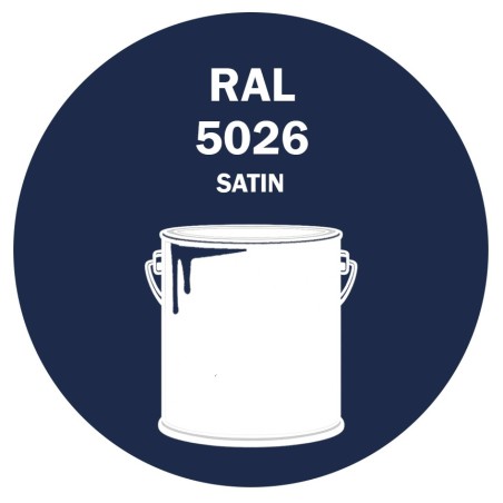 POT DE PEINTURE DISOLAC 4KG RAL 5026 BLEU NUIT NACRÉ LAQUE SATINÉE