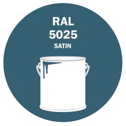 POT DE PEINTURE DISOLAC 4KG RAL 5025 GENTIANE NACRÉ LAQUE SATINÉE
