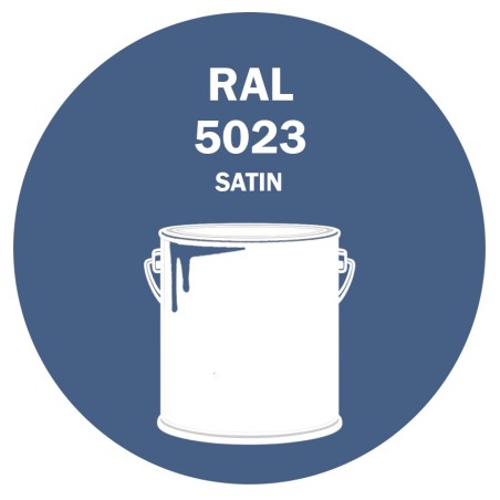 POT DE PEINTURE DISOLAC 4KG RAL 5023 BLEU DISTANT LAQUE SATINÉE