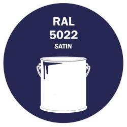 POT DE PEINTURE DISOLAC 4KG RAL 5022 BLEU NOCTURNE LAQUE SATINÉE
