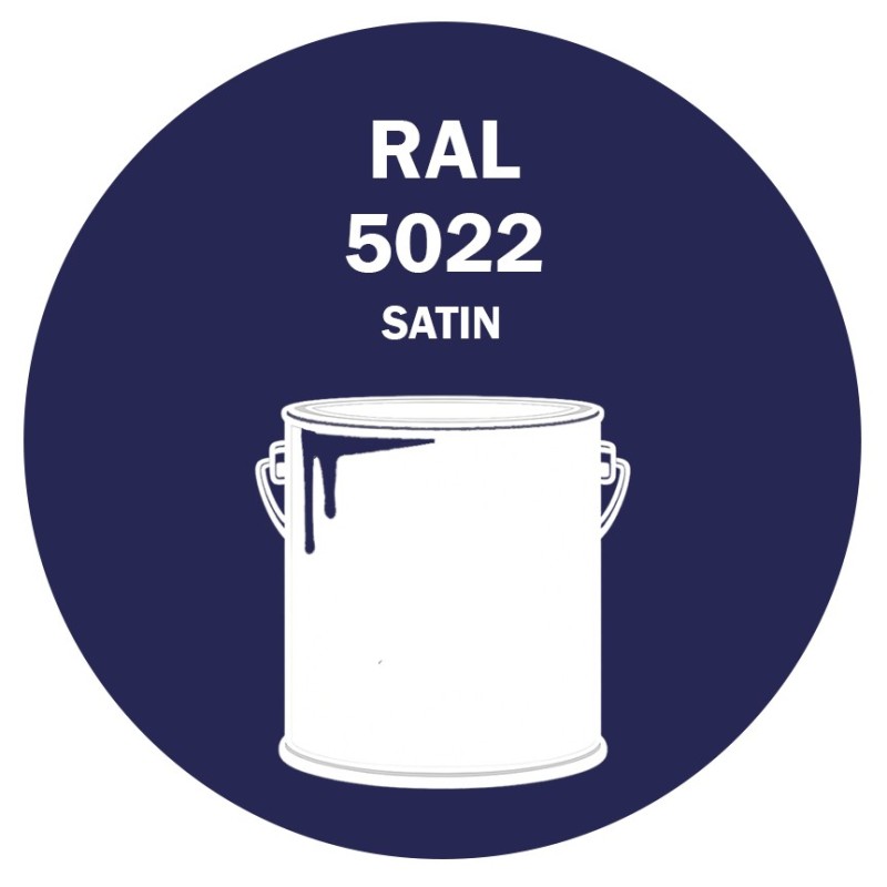 POT DE PEINTURE DISOLAC 4KG RAL 5022 BLEU NOCTURNE LAQUE SATINÉE