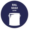 POT DE PEINTURE DISOLAC 4KG RAL 5022 BLEU NOCTURNE LAQUE SATINÉE