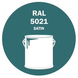 POT DE PEINTURE DISOLAC 4KG RAL 5021 BLEU D’EAU LAQUE SATINÉE