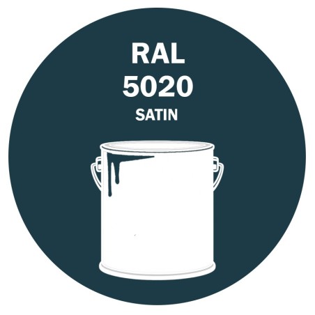 POT DE PEINTURE DISOLAC 4KG RAL 5020 BLEU OCÉAN LAQUE SATINÉE
