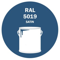 POT DE PEINTURE DISOLAC 4KG RAL 5019 BLEU CAPRI LAQUE SATINÉE