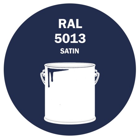Pot de peinture RAL 5013 bleu cobalt satiné