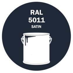 POT DE PEINTURE DISOLAC 4KG RAL 5011 BLEU ACIER LAQUE SATINÉE