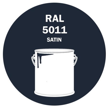 POT DE PEINTURE DISOLAC 4KG RAL 5011 BLEU ACIER LAQUE SATINÉE