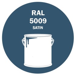 POT DE PEINTURE DISOLAC 4KG RAL 5009 BLEU AZUR LAQUE SATINÉE
