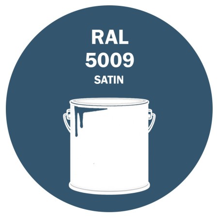 POT DE PEINTURE DISOLAC 4KG RAL 5009 BLEU AZUR LAQUE SATINÉE