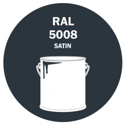 POT DE PEINTURE DISOLAC 4KG RAL 5008 BLEU GRIS LAQUE SATINÉE