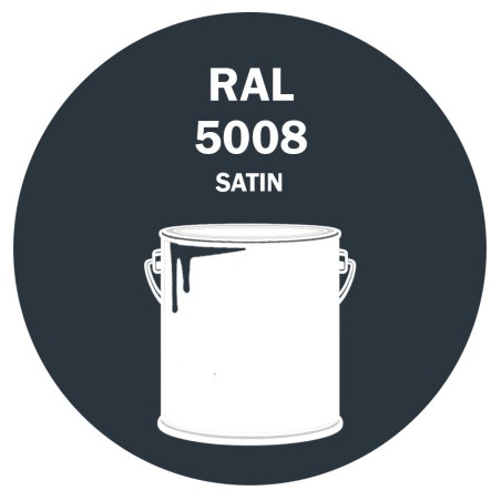 POT DE PEINTURE DISOLAC 4KG RAL 5008 BLEU GRIS LAQUE SATINÉE