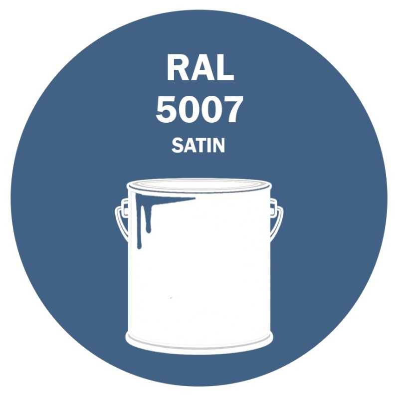 POT DE PEINTURE DISOLAC 4KG RAL 5007 BLEU BRILLANT LAQUE SATINÉE