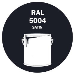 POT DE PEINTURE DISOLAC 4KG RAL 5004 BLEU NOIR LAQUE SATINÉE