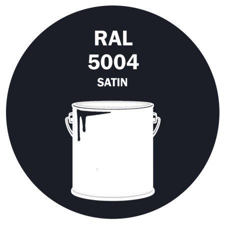 POT DE PEINTURE DISOLAC 4KG RAL 5004 BLEU NOIR LAQUE SATINÉE