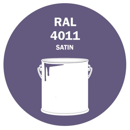 POT DE PEINTURE DISOLAC 4KG RAL 4011 VIOLET NACRÉ LAQUE SATINÉE