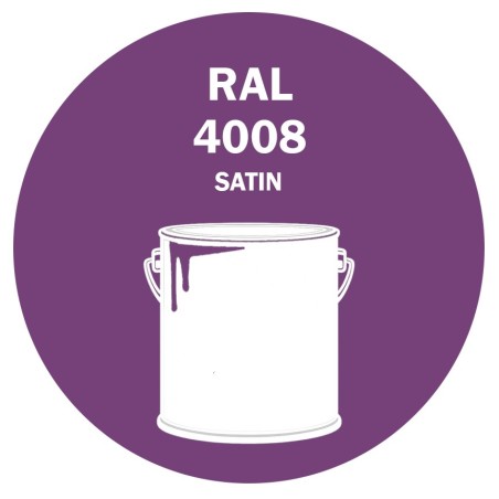 POT DE PEINTURE DISOLAC 4KG RAL 4008 VIOLET DE SÉCURITÉ LAQUE SATINÉE