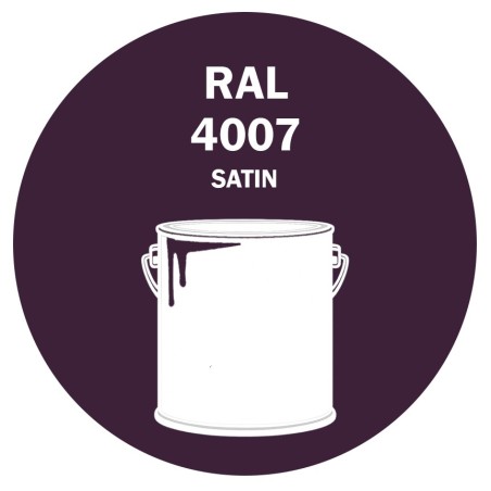 POT DE PEINTURE DISOLAC 4KG RAL 4007 VIOLET POURPRE LAQUE SATINÉE