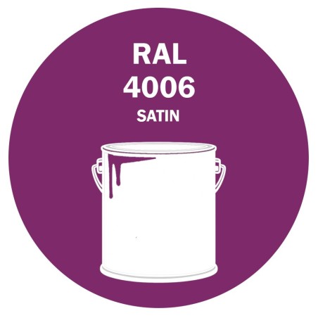 POT DE PEINTURE DISOLAC 4KG RAL 4006 POURPRE SIGNALISATION LAQUE SATINÉE
