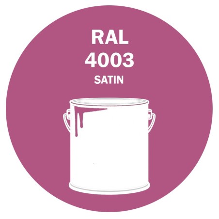 POT DE PEINTURE DISOLAC 4KG RAL 4003 VIOLET BRUYÈRE LAQUE SATINÉE