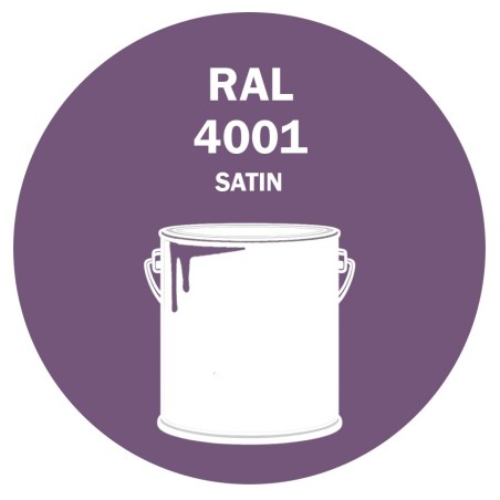 POT DE PEINTURE DISOLAC 4KG RAL 4001 LILAS ROUGE LAQUE SATINÉE