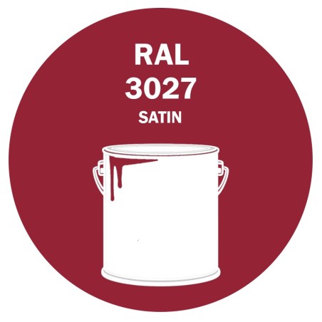 POT DE PEINTURE DISOLAC 4KG RAL 3027 ROUGE FRAMBOISE LAQUE SATINÉE