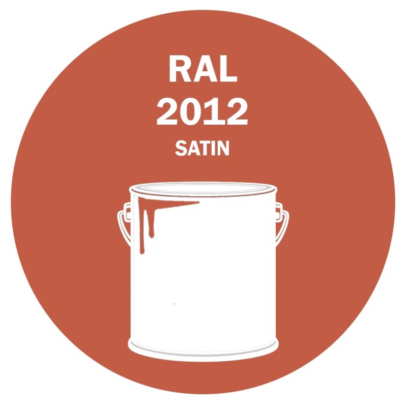 Pot de peinture RAL 2012 orangé saumon satiné Pot de peinture RAL 2012 orangé saumon satiné