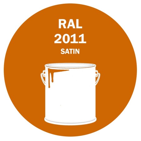 POT DE PEINTURE DISOLAC 4KG RAL 2011 ORANGÉ FONCÉ LAQUE SATINÉE