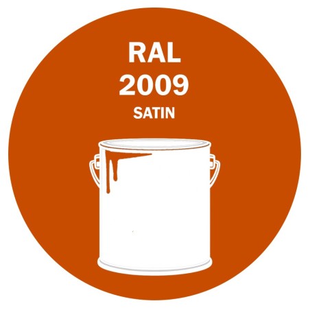 POT DE PEINTURE DISOLAC 4KG RAL 2009 ORANGÉ SIGNALISATION LAQUE SATINÉE