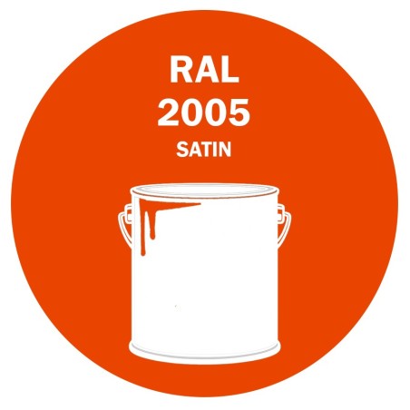 POT DE PEINTURE DISOLAC 4KG RAL 2005 ORANGÉ BRILLANT LAQUE SATINÉE