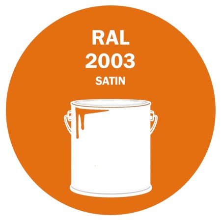 POT DE PEINTURE DISOLAC 4KG RAL 2003 ORANGÉ PASTEL LAQUE SATINÉE