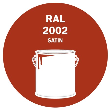 POT DE PEINTURE DISOLAC 4KG RAL 2002 ORANGÉ SANG LAQUE SATINÉE