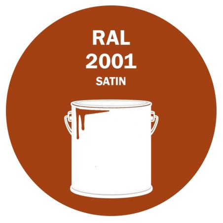 POT DE PEINTURE DISOLAC 4KG RAL 2001 ORANGÉ ROUGE LAQUE SATINÉE