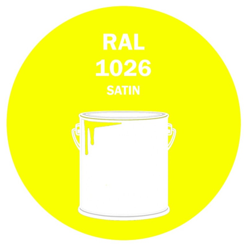 Pot de peinture RAL 1026 jaune brillant satiné Pot de peinture RAL 1026 jaune brillant satiné