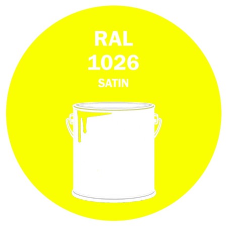 Pot de peinture RAL 1026 jaune brillant satiné