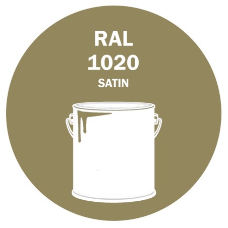 POT DE PEINTURE DISOLAC 4KG RAL 1020 JAUNE OLIVE LAQUE SATINÉE