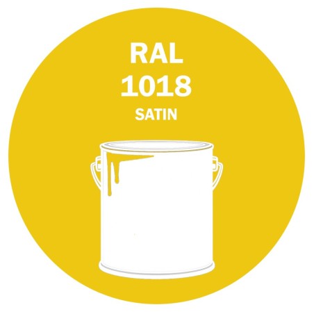 POT DE PEINTURE DISOLAC 4KG RAL 1018 JAUNE ZINC LAQUE SATINÉE