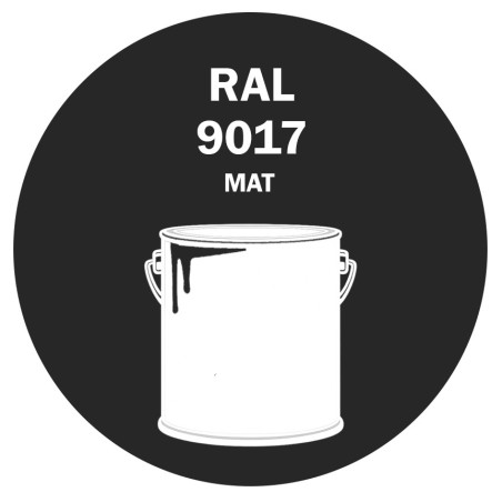 POT DE PEINTURE 5KG RAL 9017 NOIR SIGNALISATION PRIMAIRE MAT